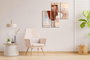 Wallity Set de 3 Pinturas Decorativas en Lienzo Multicolor MXA07
